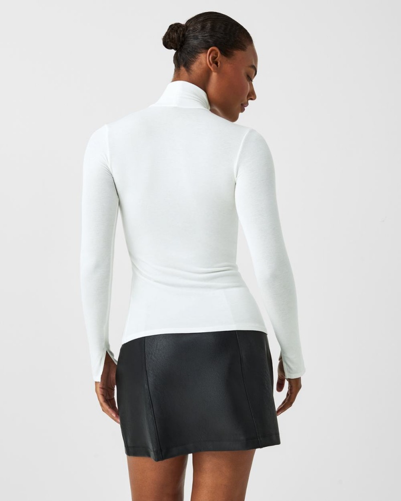 White Spanx Better Base Long Sleeve Turtleneck | KSNIV-6789