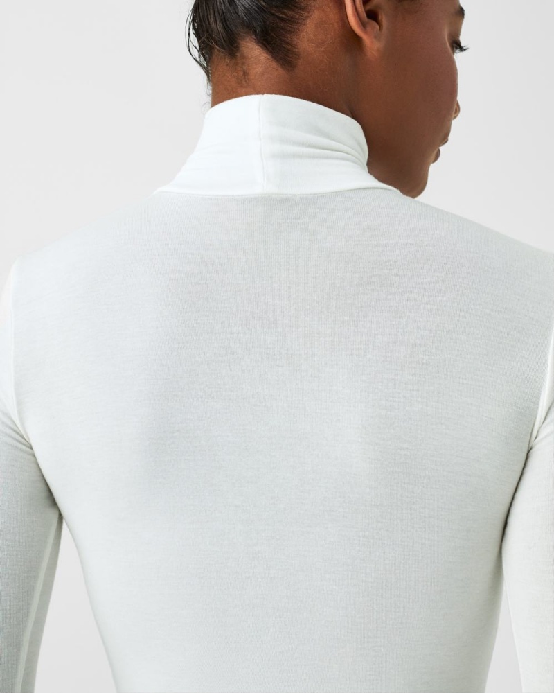 White Spanx Better Base Long Sleeve Turtleneck | KSNIV-6789