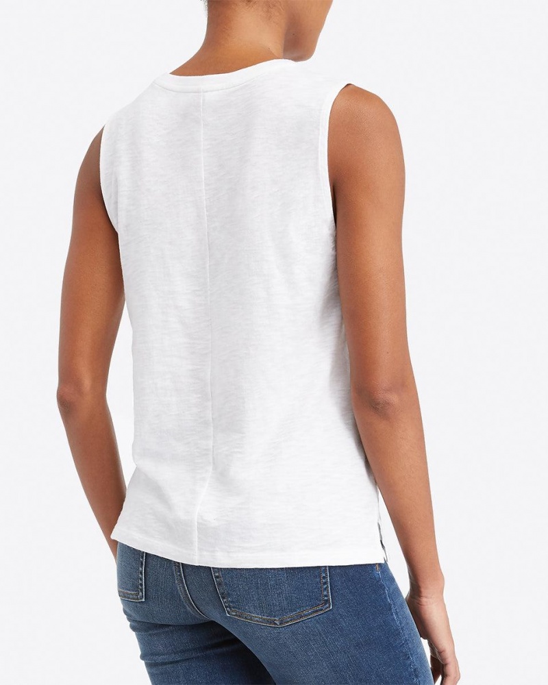 White Spanx Pima Cotton Muscle Tee | TSMOD-5947