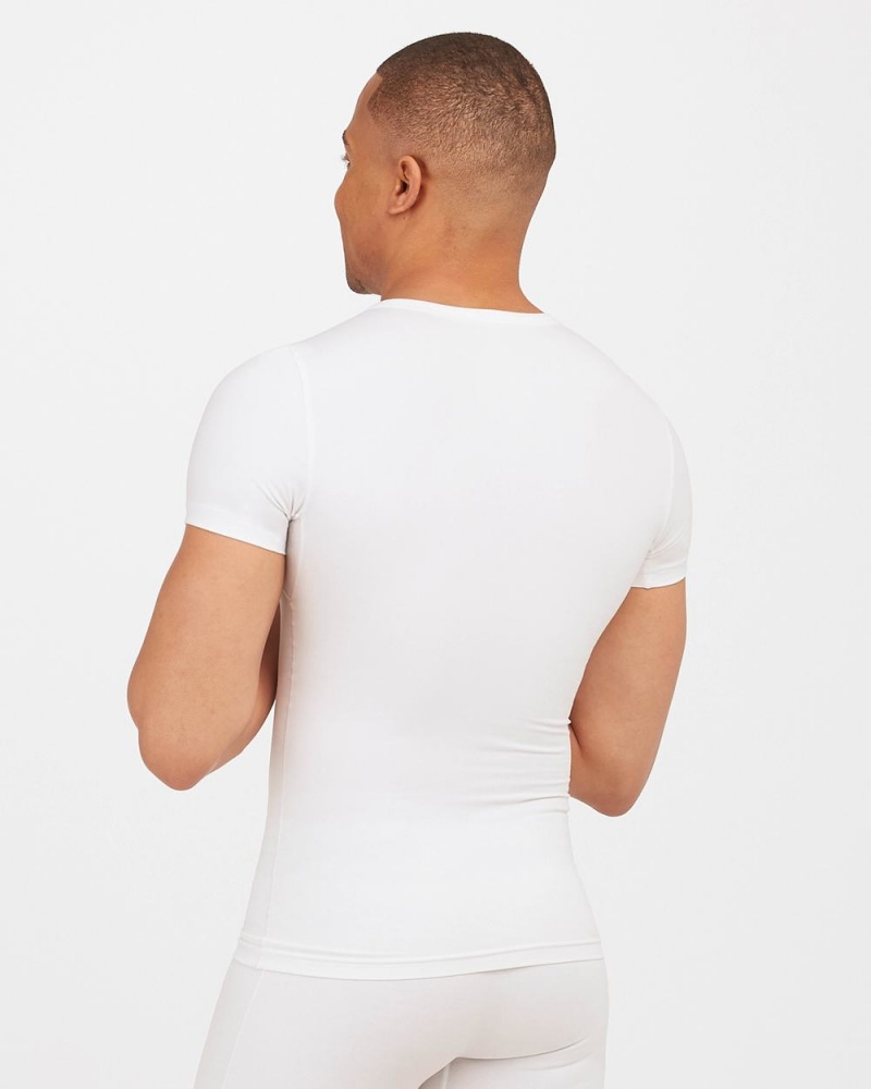 White Spanx Sculpt Cotton Crew Neck | ZOUHG-3471