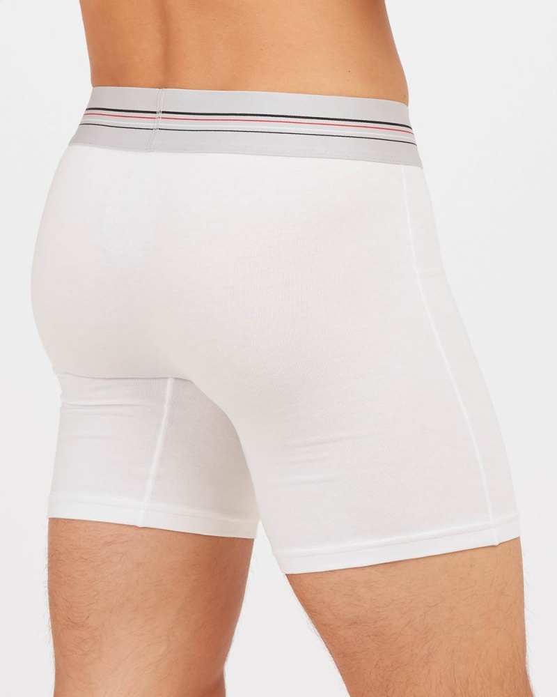 White Spanx Zero Sculpt Cotton Modal Boxer Brief | LMCBN-6908